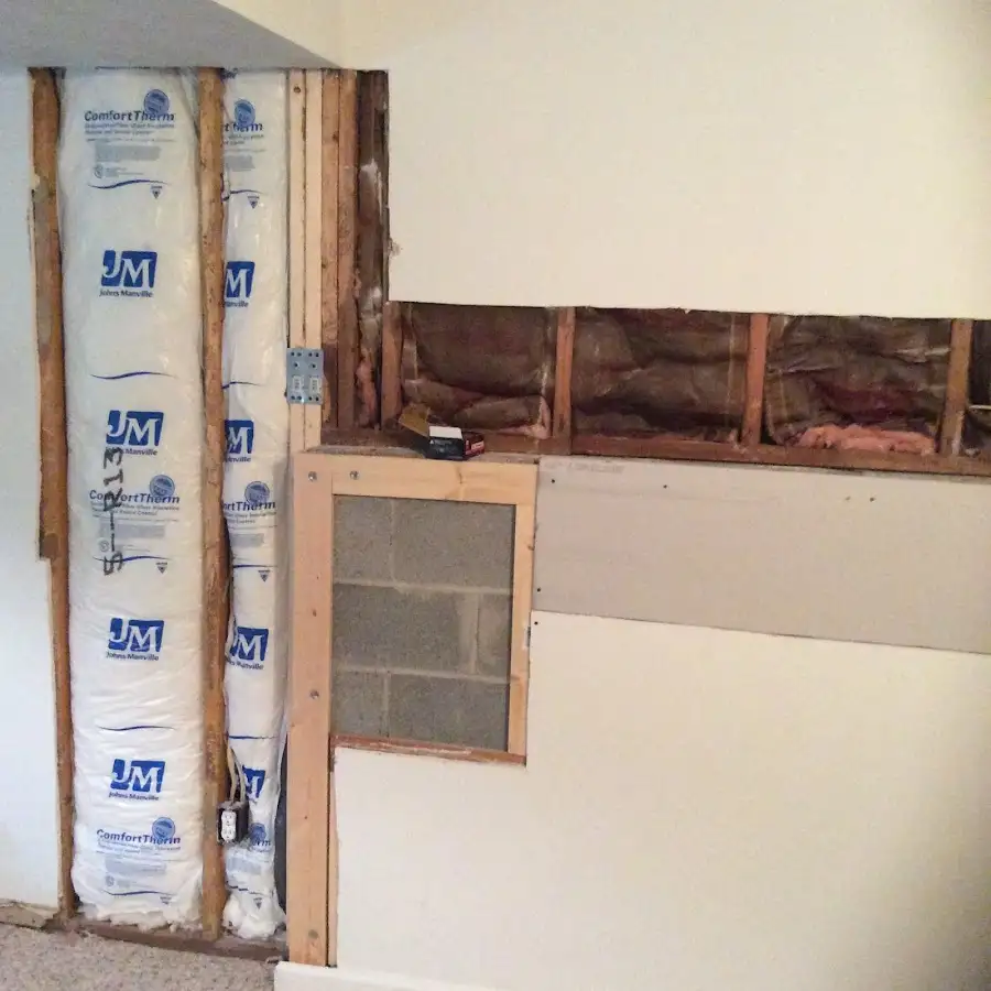 Wall insulation replacement during Structural Drying in Merchantville